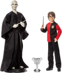 Special Box 2 Dolls VOLDEMORT Against HARRY POTTER 30cm Original MATTEL HCJ33