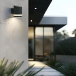 SolarCentre® Truro Anthracite Grey Solar Powered Downlight Dusk Till Dawn Wireless LED Outdoor Wall Light