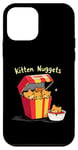 Coque pour iPhone 12 mini Kitten Nuggets Food Pun Cat Lover Fun Chicken Nuggets