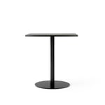 Audo Copenhagen - Harbour Column Dining Table 60x70 Black Painted Oak Veneer with Black Base - Spisebord - Norm Architects - Svart - MDF/Metall/Tre