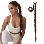 Lullabellz Grande Hair Braid, 66 cm de long, marron chocolat