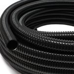 Wiltec - Tuyau de refoulement 50 m Flexible Spiralé 19 mm (3/4') Noir avec Spirale de renforcement Bassin