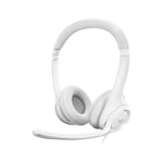 H390 Casque Filaire Stéréo avec Microphone Antibruit, usb-a - Blanc cassé - Logitech