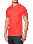 NIKE Men Academy19 Polo Poloshirt - Bright Crimson/Bright Crimson/White, M