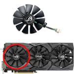 Ventilateur de remplacement de carte de fouille,pour ASUS GeForce GTX1060 1070 1070ti 1080 1080ti ROG STRIX PLD09210S12HH PLD09210S12M - Type left fan