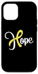 Coque pour iPhone 12/12 Pro Sarcomes osseux ou sarcome des os Hope (courage) ruban jaune