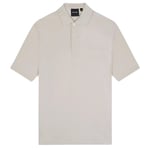 Lyle & Scott Mens Plain Embroidered Logo Cove Polo Shirt - Grey/Brown material_cotton - Size X-Small