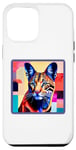 Coque pour iPhone 14 Pro Max Portrait de chat sauvage Ocelot en couleur riche