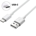 Cable USB-C Chargeur Blanc pour Samsung Galaxy NOTE 9 / NOTE 8 - Cable Type USB-C Mesure 1 Metre [Phonillico]