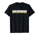 Anchorman The Legend Of Ron Burgundy White Yellow Text T-Shirt