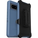 OtterBox Google Pixel 8 Defender Series Case - BABY BLUE JEANS, rugged & durable, with port protection, includes holster clip kickstand (Single unit ships in polybag, ideal for business customers)