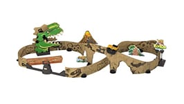 VTech Car-Board Racers Off-Roader & Track, Cardboard Race PlaySet with Stunt Jump for Kids, Off Road Car, Dinosaur Tunnel & Bridge, Vehicle Fun For Children Age 5, 6, 7 + Years, English Version