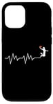 Coque pour iPhone 12/12 Pro Ballon de basket Battement de coeur Cadeau Joueur de Basketball