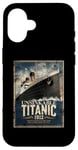 Coque pour iPhone 16 Affiche souvenir historique de croisière RMS Titanic 1912