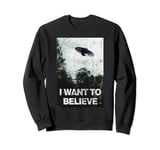 I Want to Believe Area 51 UFO Alien Abduction Sweatshirt