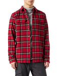 Fjällräven Men's Övik Heavy Flannel Shirt M Sweater, Red Oak/Fog, XXL