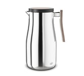 alfi STUDIO ALLURE 1,0 l, en acier inoxydable poli avec éléments en bois, bouteille isotherme, à double paroi en acier inoxydable, garde au chaud pendant 12 heures, 24 heures au froid, bouchon à vis,