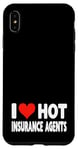 Coque pour iPhone XS Max I Love Hot Insurance Agents - Heart - Life Home Auto Insure