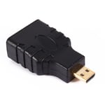 Micro HDMI to HDMI Audio Video Converter Scaler Adapter For HDTV DVD Smartphone