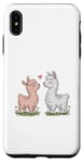 Coque pour iPhone XS Max Llama Love Heart Flower Cute Women Kids Men Valentines Day