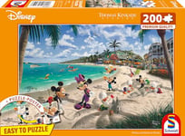 Schmidt Puzzle 200 pièces, Thomas Kinkade, Disney, Mickey et Minnie en Floride, 56559, Multicolore