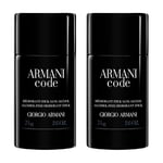 2-Pack Giorgio Armani Code Deostick 75ml