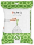Brabantia Perfectfit Bin Liners (Size G/23-30 Litre) Thick Plastic Trash Bags wi