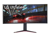 LG UltraGear 38GN950P-B - Écran LED - jeux - incurvé - 38" (37.5" visualisable) - 3840 x 1600 UWQHD+ @ 144 Hz - Nano IPS - 450 cd/m² - 1000:1 - DisplayHDR 600 - 1 ms - 2xHDMI, DisplayPort