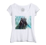 T-Shirt Femme Col Echancré World Of Warcraft Roi Liche Arthas Jeux Vidéo