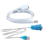 RJ45  Cable Serial Cable Rj45 to DB9 and RS232 to USB (2 in 1) CAT58612