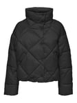 ONLY Women's Onlcarol Puffer Jacket Bf Otw Quilted, black, L