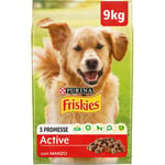 Purina Friskies Active Croquettes Chien avec Boeuf 9 kg