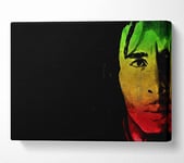 Bob Marley Legend Canvas Print Wall Art - Small 14 x 20 Inches