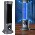 Bladeless Tower Fan Professional Quiet 3 Speeds USB Desktop Vertical Table Fa UK