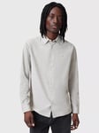 AllSaints Lorella Cotton Loose Fit Shirt, Asher Grey