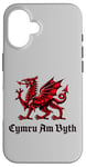 iPhone 16 Cymru am Byth Wales Cymraeg Red Welsh Dragon Case