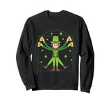 Leonardo Da Vinci Leprechaun St. Patrick's Day Sweatshirt