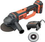 Black & Decker Cordless Angle Grinder BCG720 18v 125mm With Battery & Charger