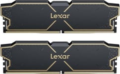 Lexar Thor OC DDR5 RAM DDR5 32Go Kit (2x16Go) 6000 MHz, DRAM UDIMM 288-Pin PC Mémoire RAM de Bureau, Mémoire Ordinateur DDR5 Haute Performance pour Intel XMP 3.0/AMD Expo, 1.35V (LD5U16G60C38LG-RGD)