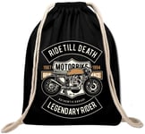 Ride Till Death Motorcycle Motocross Rider Motorcycle Moto Gym Bag Backpack Gym Bag Backpack