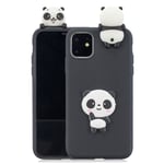 3D iPhone 11 cover - Sort/Panda