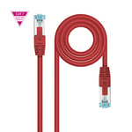 Brightium Câble réseau de catégorie 7 LSZH (Low Smoke Zero Halogen), type SFTP (Shielded Foiled Twisted Pair), double blindage PIMF (Pairs in Metal Foil), calibre AWG26, rouge