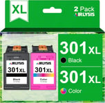 301XL Cartouches d'encre Remplacement pour HP 301 XL Noir et Couleur pour HP Envy 4500 4507 5530 DeskJet 1000 1510 2540 3050 OfficeJet 2620 4630 4632 (1 Noir, 1 Tri-Colore)