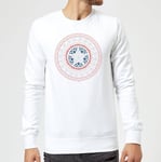 Marvel Captain America Oriental Shield Sweatshirt - White - L