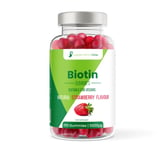 Biotin Gummies 150, 10000mcg per serving,  Strawberry, Vegan-Hair, Skin, Nails