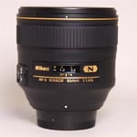 Nikon Used AF-S Nikkor 85mm f/1.4G Telephoto Prime Lens