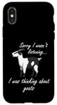 Coque pour iPhone X/XS Thinking About Goats Hilarous Farm Animal