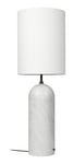 Gravity Floor Lamp XL High - White Marble/White Shade