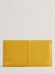 Ted Baker Nishi Soft Grainy Leather Fold Purse, Yellow Dark