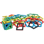 Magnetic Polydron Set, stl. 6-8,5 cm, 48 delar/ 1 set